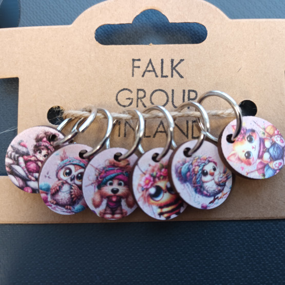 Falk silmukkamerkit, erilaisia lajitelmia