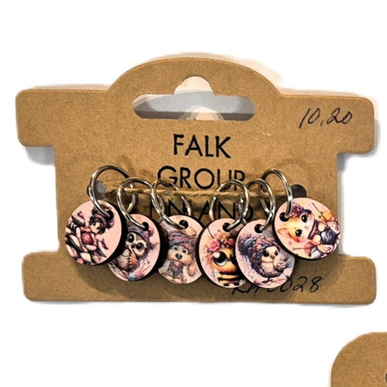 Falk silmukkamerkit, erilaisia lajitelmia