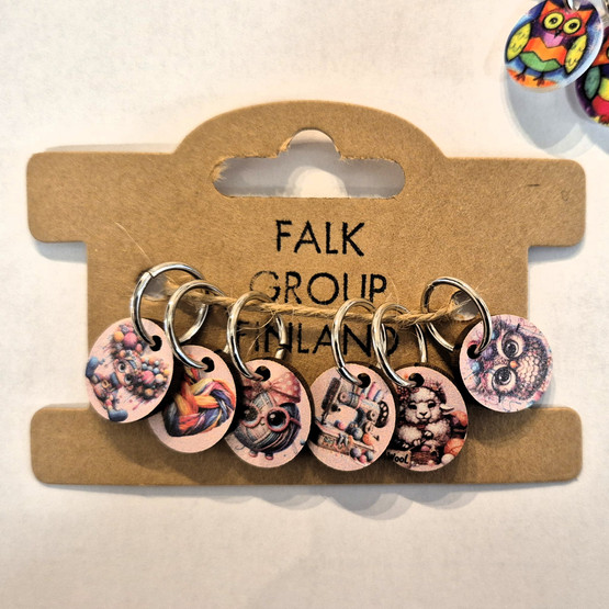 Falk silmukkamerkit, erilaisia lajitelmia