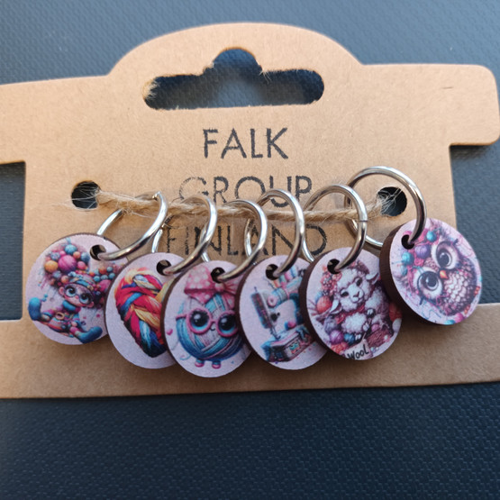 Falk silmukkamerkit, erilaisia lajitelmia