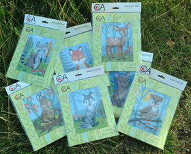 Collection d`Art Lasten kanavatyö -paketti, Metsän eläimet