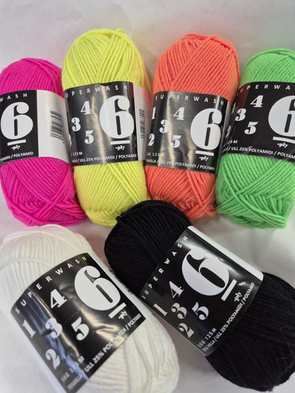 Markus Company 6-ply neonvärit