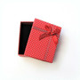Polka dot lahjarasia koruille Punainen 7 x 9 x 2,6cm
