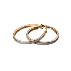 Kimaltavat kullanväriset korvarenkaat 5cm