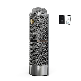 Seinä-IKI 9 kW sähkökiuas, UKU GB WiFi ohjauskeskus