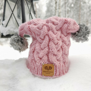 Päivillan Helmi Pipa -tekemispaketti: Ohje, 2 vyyhteä Muhkua ja tupsut