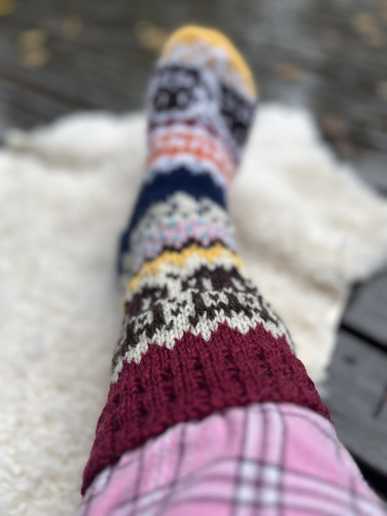 Päivilla PÖLLÖ-villasukat neuleohje