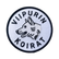 Kangasmerkki Viipurin Koirat ry:n logo, pyöreä