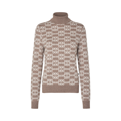 Kingsland Annabella pooloneule, beige/valkoinen