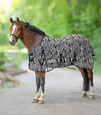 Hyönteisloimi irroitettavalla kaulakappaleella, zebra