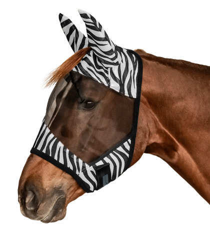 Zebra Fly Mask