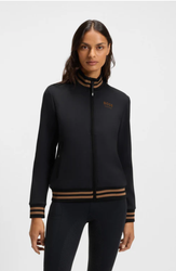 BOSS Equestrian Ava functional cardigan, musta