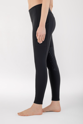 Equiline Caiskh korkeavyötäröiset ratsastuslegginsit polvigripeillä, musta