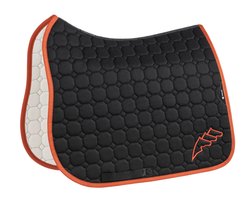 Equiline Estalf Octagon satulahuopa, este- ja koulumallit, musta/oranssi