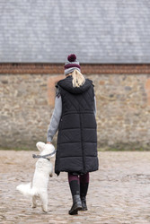 Kingsland Mary vedenpitävä pitkä toppatakki irrotettavilla hihoilla, musta