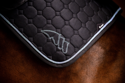 Equiline Grosteg Octagon satulahuopa, este/yleis, musta/turkoosi