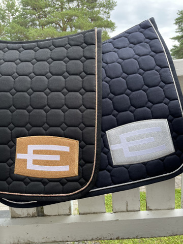Equiline Octagon E-logo Glitter satulahuopa, este/yleis, eri värejä