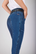 Kingsland Kayce Ladies H Shape Denim ratsastushousut kokogripeillä, sininen