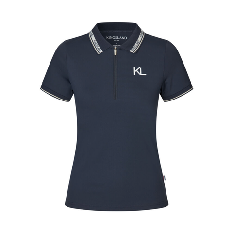 Kingsland Naira Ladies Pique Polo Shirt, navy