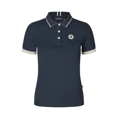 Kingsland Laura tekninen pikee, navy ja vihreä