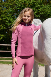 Kingsland Lilo Junior ratsastuslegginsit kokogripeillä, pinkki ja navy