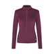 Kingsland Mina sileäpintainen fleecetakki, musta ja viininpunainen