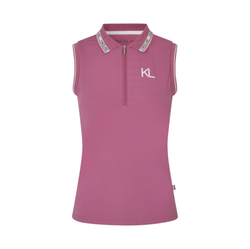 Kingsland Naira Ladies Pique Sleeveless Polo, pinkki ja navy