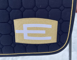Equiline Octagon E-logo Glitter satulahuopa, este/yleis, eri värejä