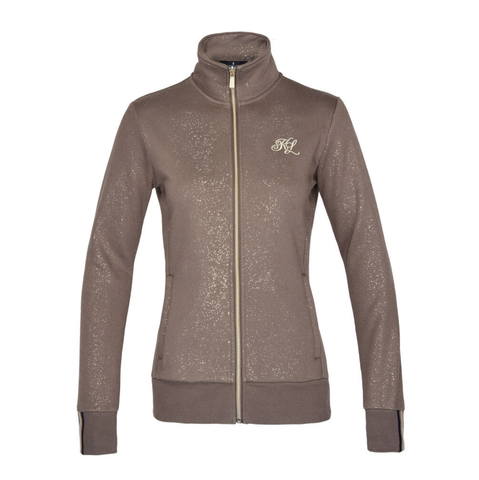 Kingsland Norna Ladies Sweat Jacket, Brown Granite, koko XS