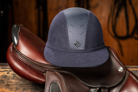 Charles Owen SP8 Plus-ratsastuskypärä, navy, koko 57