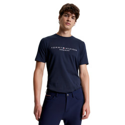Tommy Hilfiger Williamsburg Graphik unisex T-paita, tummansininen