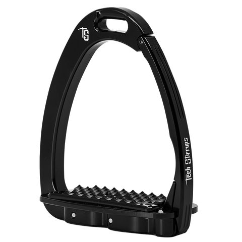 Tech Stirrups Venice Dressage Sloped kouluturvajalustimet, musta/musta