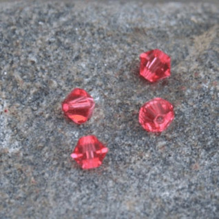 Swarovski 4 mm bicone india pink