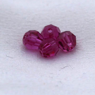 Swarovski 6mm pyöreä fuksia