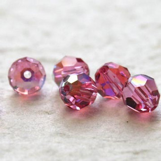 Swarovski 6mm pyöreä ruusu