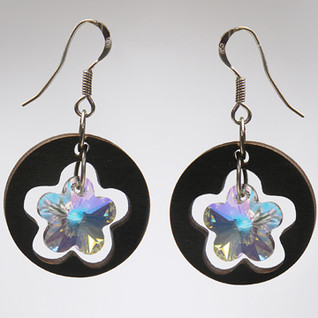 Perla Swarovski flower korvakorut