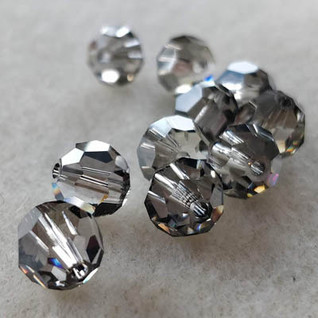 Swarovski 8 mm pyöreä harmaa