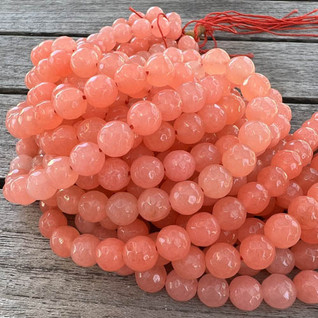 Akaatti 8 mm persikka