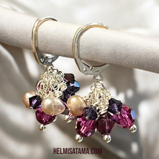 Ilotulite korvisrypäs Swarovski ja helmi