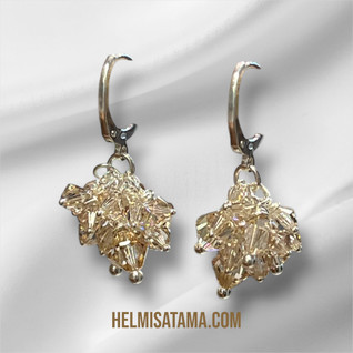 Shampanjan hehku rypäskorvis Swarovski