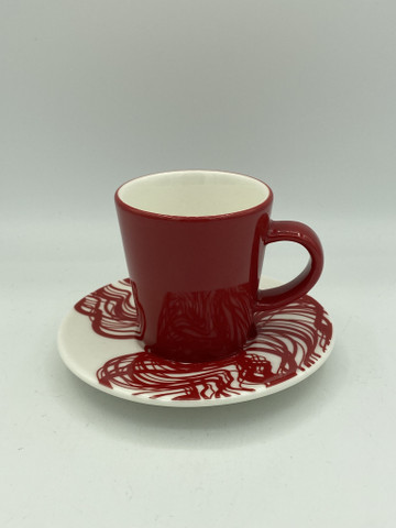 Graphics espressokuppi, punainen