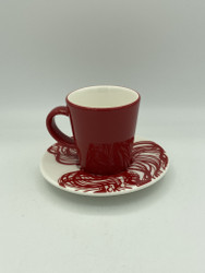 Graphics espressokuppi, punainen