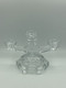 Art Deco candle holder, clear