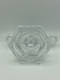Art Deco candle holder, clear