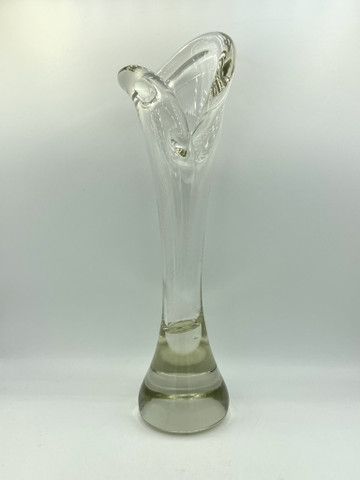 Kalla maljakko viivahiottu, kirkas