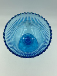 Nuutajärven lasi sugar bowl, light blue
