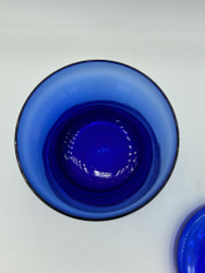 Kumela glasburk, blå