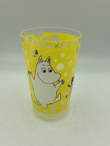 Mumin dricksglas, gul