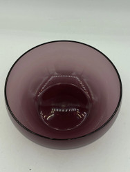 Kumelan lasi dessert bowl, purple