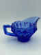 Nuutajärvi old sugar bowl and creamer, blue